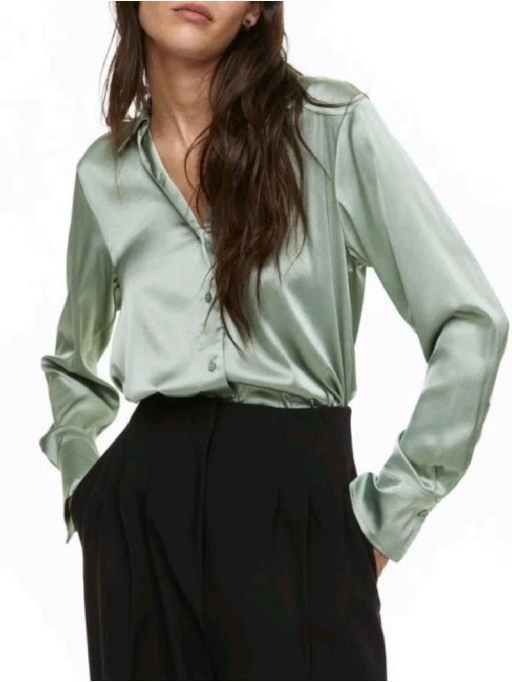 H&M Satin Shirt